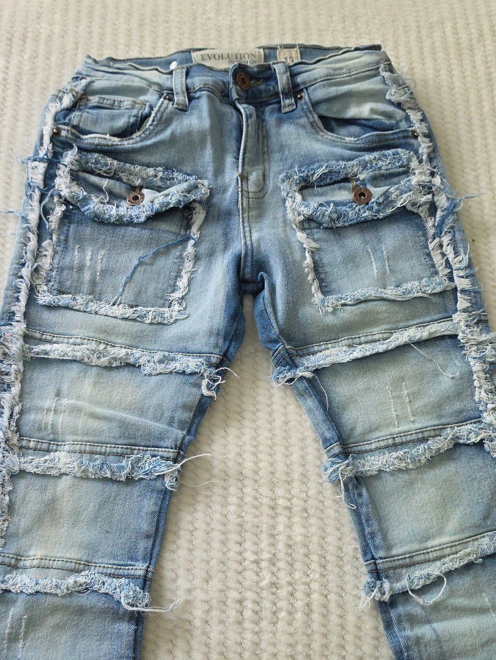 Evolution In Design Blue Jeans